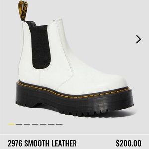 White platform doc marten boots